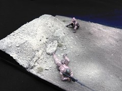 1/35 Scale WWII Diorama Display Base Military Model Terrain Scenic Scene