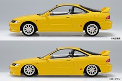Aoshima 1/32 ACURA INTEGRA TYPE R Snap Model Kit -YELLOW-