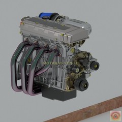 1:25-1:24 Scale Resin Honda Civic B16 Engine Kit