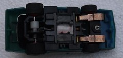 Tyco 1982 Camaro Z-28 Blue/White/Red HO Slot Car Missing Front Grill Sold AS IS