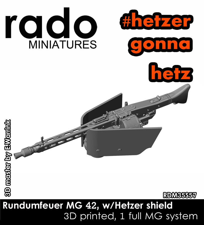 Rado Miniatures 1/35 Rundumfeuer MG 42/ Hetzer
