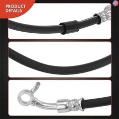 A-Premium Rear Passenger Brake Hydraulic Hose Compatible with Ford and Lincoln