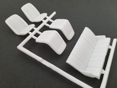 1966 Malibu SS FRONT & REAR SEATS for Revell Monogram 1:24 Model 66 Chevelle