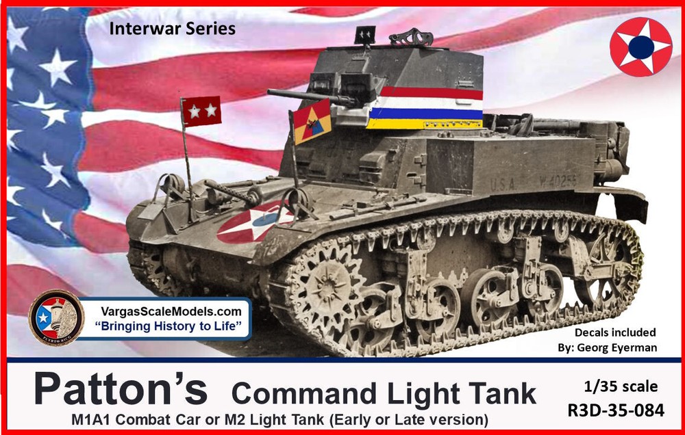 1/35 US M1A1 / M2 (Combat Car or Lt Tank) PATTON’s Tank Interwar Series