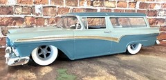 Resin 15-Inch “Astro Supreme” Wheels, W/ Wide Whitewalls,1/24 1/25 Scale