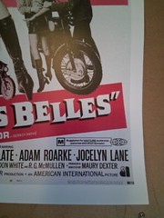 Very cool vintage 1960’s Hells Belles chicks poster 30 yr old reprint GREAT