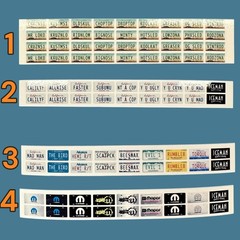 Custom Vanity License Plates 1/24 1/25