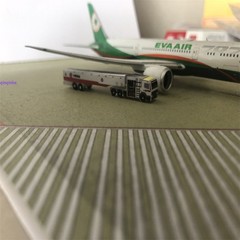 1:400 3d Printed Large Semi-trailer Refueling Truck Airport Static Diorama Model