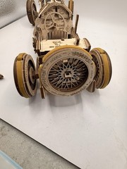 U-Gears U-9 Grand Prix Car Wooden Mechanical Model Assembled Crank/Trophy READ