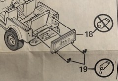 1/16 Jeep Golden Hawk TAILGATE/RELATED PARTS see photos 272 1637 Model Car Parts