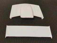 Resin Bubble Hood & Rear Spoiler Combo for ’92, ’96 & 454 SS Chevy P/U AMT 1/25.
