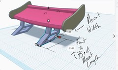 1 24 Scale Rear Spoiler No Prep Drag Style 3D Printed Resin Parts