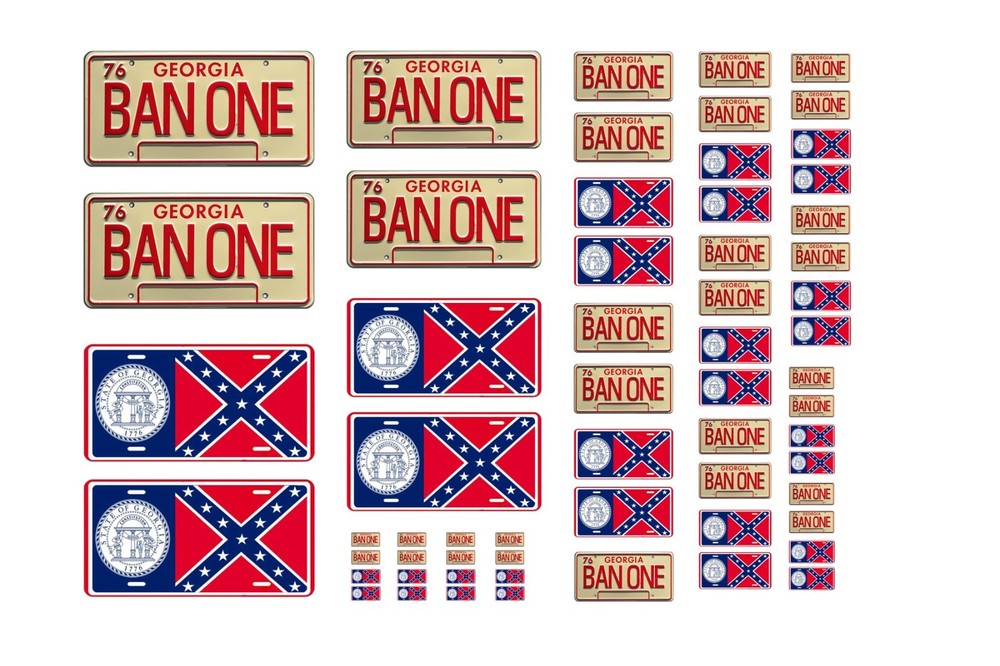 Assorted scale model car Smokey and the Bandit license plates tags 1/25 1/18