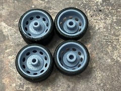 Resin 1/24 Scale: 26-in. “10 Oval Hole” Alcoa Dually Wheels W/ Low Profile Tires