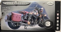 TESTORS #717 – U.S. Army Indian Motorcycle – 1:6 Scale – NEW!! open box