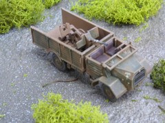 Modified Roco Minitanks Painted WWII German MAN 5T W/AA Cannon Truck Lot#9094B©