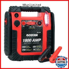 Acetek 1800A Peak Car Jump Starter 20000Mah Battery Booster For Up To 6.5L