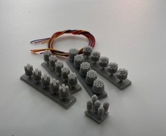 1 24 1 25 Scale Ignition Master Kit Distributor Coils Wire Detail Resin Prints