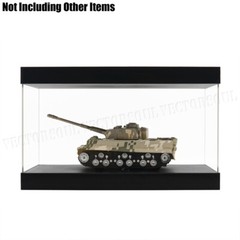 US Big Acrylic Display Box Perspex Case 14.7″ L Plastic Dustproof Self-Install