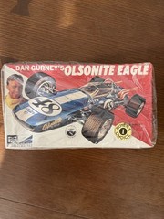 MPC 1/25 Scale Model Kit Dan Gurney’s Olsonite Eagle #6026 new plastic ripped