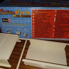 VINTAGE REVELL CUSTOM PICK UP- TRUCK PARTS (1977) H-1261 INCOMPLETE