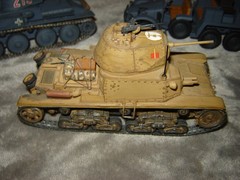 Built Military Vehicles 3 Painted Excellent Condition 1/72 Built Tanks & 6 wheel