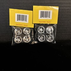 PEGASUS MODEL ACCESS. 1284 ALTA’S CHROME RIMS &TIRES-2 SETS NIB-1/25 SCALE