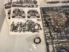 Tamiya Models 1/35 German 88mm Gun Flak 36.37 Model Kit 35017-2200 Open Box