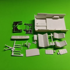 1972 GMC Jimmy Blazer 4×4 1/25 AMT Interior Tub Bucket Seat Dash Chrome Shifter