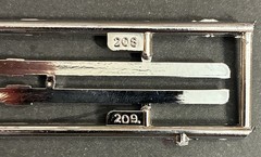 53 Ford Convertible ROCKER MOLDINGS 608 1651 Model Car Part COMBINE