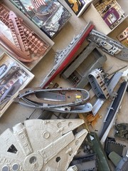 Large Group Lot Vintage Model Models Car Cars Boats Planes Junk Yard Junkyard