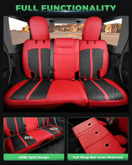 for Jeep Wrangler Seat Covers 4Door JL 2018 2019 2020 2021 2022 2023 2024 2025 2