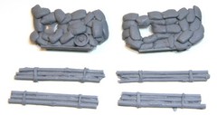 1/72 Sandbag Fronts/Logs For Dragon M4A1 (2 Pack) – Value Gear Resin