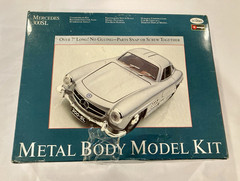 Testors Mercedes-Benz 300SL Metal Body Model Kit Unassembled Silver MPN 153