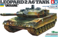 Tamiya 1/35 scale limited product Ukrainian army Leopard 2A6 plastic model 25207