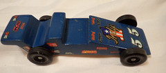 Indy Car 1 Pinewood Derby Car #55 Wood Car