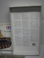 Tamiya WWII Military German Panther Tank Model Kit No. 65 Scale 1/35 Incomplete