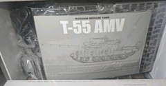 Takom 1/35 KrAZ-260V Tractor Trailer & T-55 AMV Tank Model Kit #2095