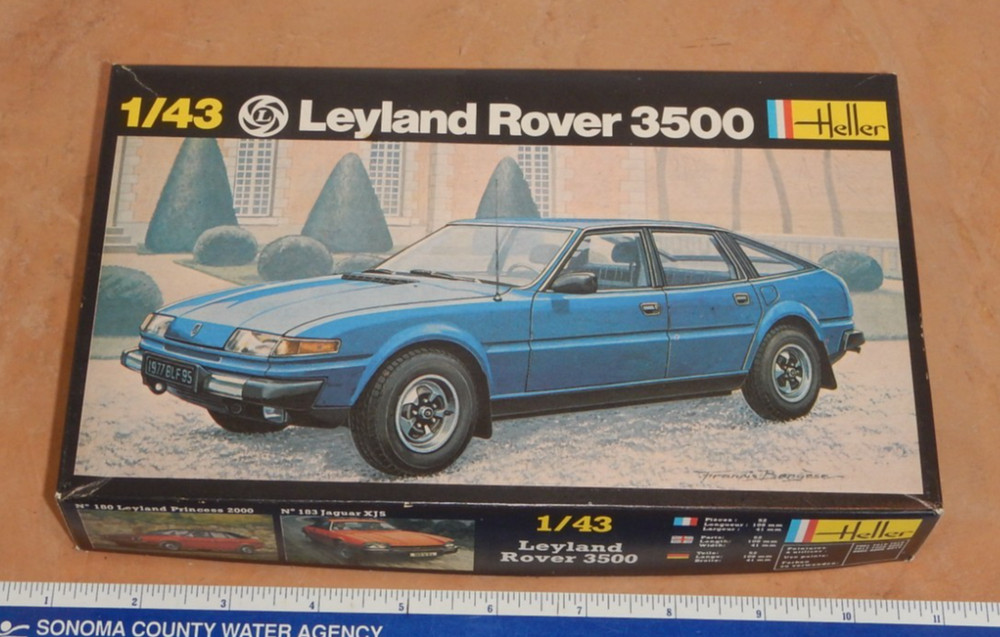 VINTAGE HELLER LEYLAND ROVER 3500 MODEL KIT, 1/43 SCALE, #185, NOS