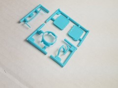 1957 Corvette SHROUD HOSES RADIATOR SWAY BAR from AMT 1:25 Model Kit 57