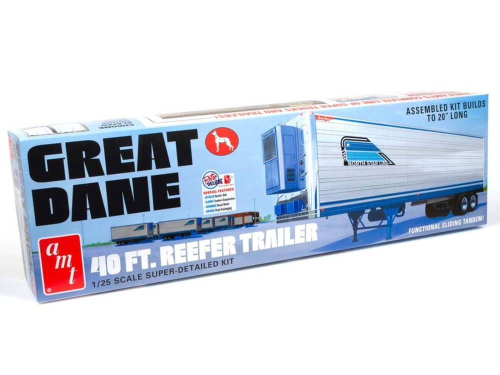 AMT 1249 1:25 Great Dane 40′ Reefer Trailer Plastic Model Kit