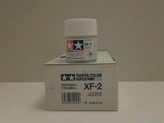 Tamiya acrylic paint XF-2 Flat white 10ml Mini.