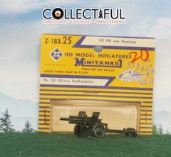 ROCO – HO MODEL MINITANKS – #Z-183 – U.S. 105MM HOWITZER M2 🔥AUSTRIA