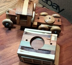 Vintage 1930’s Wooden English Truck With (7) Trailer Options US Seller