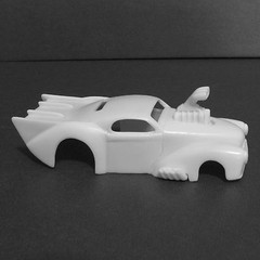 Jimmy Flintstone 1941 Chevy Pro Mod slot car body resin H:O scale JFSL48