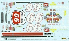Slixx 1346 #66 Phillips 66 1998-Elliott Sadler 1/24 Nascar decal