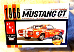 AMT Skill 2 Model Kit 1966 Ford Mustang GT Fastback 1/25 Scale – Red
