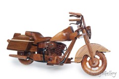 H D POLICE ELECTRA GLIDE Motorbike Model Handmade Wooden Unique Gifts