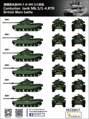 VESPID VS720017 1/72 Scale Centurion Tank Mk.5/1-4.RTR British Main Battle