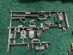1 25 scale model parts 1940 Willys Coupe/ Pickup Steering Wheel, Header Lot Only
